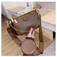Fashion Three-in-one Chain Shoulder Messenger Small Square Bag Wholesale sku image 5