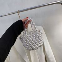 Fashion Acrylic Beaded Shoulder Messenger Portable Bag Wholesale sku image 1