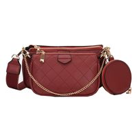 Fashion Three-in-one Chain Shoulder Messenger Small Square Bag Wholesale main image 3