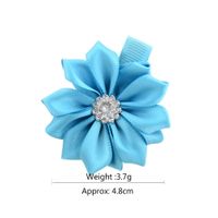 Fashion Multi-color Polyester Pointed Flower Hairpin main image 3