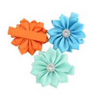 Fashion Multi-color Polyester Pointed Flower Hairpin main image 6