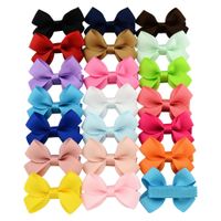 Cute Twisted Leaf Bowknot Children's Hairpin Set main image 3