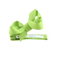Hot Selling Multi-color Children's Solid Color Bow Hairpin Set main image 4