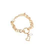 Fashion Heart-shape Pearl Round Chain Bracelet Wholesale main image 6