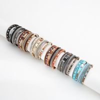 Bohemian Wide-brimmed Color Woven Multilayer Leather Bracelet Wholesale main image 4