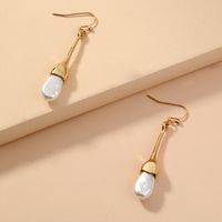 Simple Long Pearl Tassel Earrings main image 4