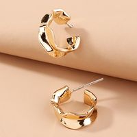 European And American  New Arrival Hot Sale Glossy Shaped C- Shaped Auricular Needle Small Fashion Metal Fashion Geometric Earrings main image 2