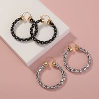 New Fashion Exaggerated Hoop Earrings Set main image 1