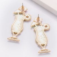 Fashion Alloy Diamond-studded Earrings Wholesale main image 6