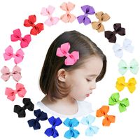 Cute Twisted Leaf Bowknot Children's Hairpin Set sku image 1