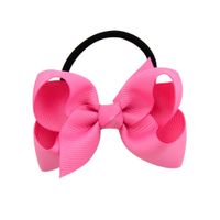 Children's Solid Color Baby Bowknot Hair Ring Set sku image 14