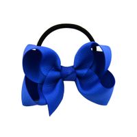 Children's Solid Color Baby Bowknot Hair Ring Set sku image 7