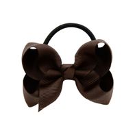 Children's Solid Color Baby Bowknot Hair Ring Set sku image 4