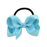 Children's Solid Color Baby Bowknot Hair Ring Set sku image 8
