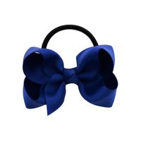 Children's Solid Color Baby Bowknot Hair Ring Set sku image 2