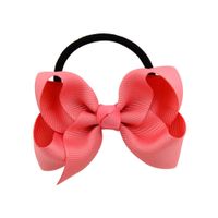 Children's Solid Color Baby Bowknot Hair Ring Set sku image 16