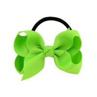 Children's Solid Color Baby Bowknot Hair Ring Set sku image 21