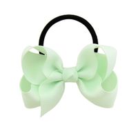 Children's Solid Color Baby Bowknot Hair Ring Set sku image 20