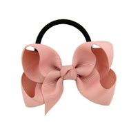 Children's Solid Color Baby Bowknot Hair Ring Set sku image 17