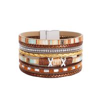 Bohemian Wide-brimmed Color Woven Multilayer Leather Bracelet Wholesale sku image 5