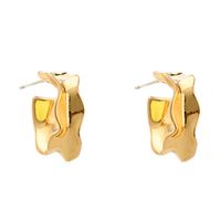 Européen Et Américain Souhaite Nouvelle Arrivée Vente Chaude Brillant En Forme De C En Forme De Auriculaire Aiguille Petit Mode En Métal De Mode Géométrique Boucles D'oreilles sku image 1