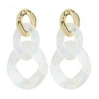 Fashion Acrylic Chain Long Earrings sku image 3