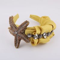 Fashion Fabric Colorful Diamond-studded Starfish Headband sku image 1