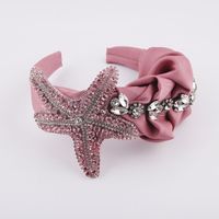 Fashion Fabric Colorful Diamond-studded Starfish Headband sku image 3