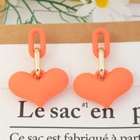 Boucles D&#39;oreilles Couleur Bonbon En Forme De Coeur sku image 3