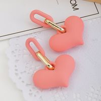 Boucles D&#39;oreilles Couleur Bonbon En Forme De Coeur sku image 1