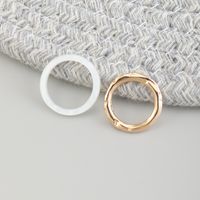 Fashion Irregular Metal Resin Ring sku image 1