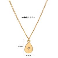 Simple Water Drop Star Alloy Necklace Wholesale sku image 1
