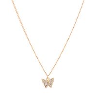 Korean Diamond Butterfly Alloy Necklace Wholesale sku image 1