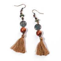 Ethnic Style Alloy Long Tassel Earrings sku image 6