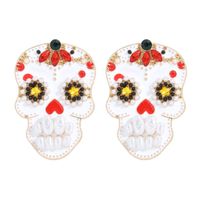 Fashion Alloy Inlaid Pearl Halloween Earrings main image 1