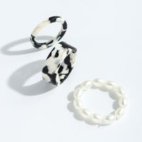 Korean Acrylic Pearl Ring Set main image 5