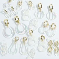 Fashion Acrylic Chain Long Earrings main image 2