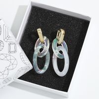 Fashion Acrylic Chain Long Earrings main image 3