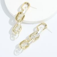 Fashion Acrylic Chain Long Earrings main image 4