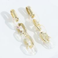 Fashion Acrylic Chain Long Earrings main image 5