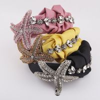 Fashion Fabric Colorful Diamond-studded Starfish Headband main image 1