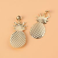 Creative Cute Style Alloy Pineapple Earrings main image 3