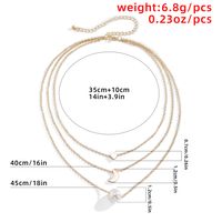 Simple Star Moon Multi-layer Necklace Wholesale main image 5