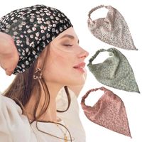 Fashion Elastic Floral Triangle Scarf Headband Wholesale main image 1