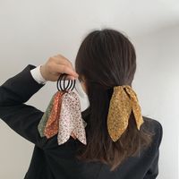 Korean Streamer Bow Knot Hair Ring main image 4