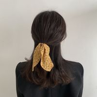 Korean Streamer Bow Knot Hair Ring main image 5