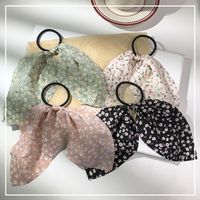 Fashion Chiffon Bow Floating Hair Ring main image 1