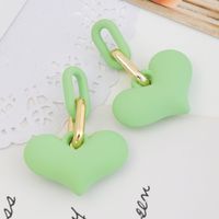 Boucles D&#39;oreilles Couleur Bonbon En Forme De Coeur main image 4