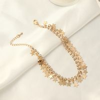Fashion Five-pointed Star Diamond Anklet Wholesale main image 5