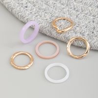 Fashion Irregular Metal Resin Ring main image 1